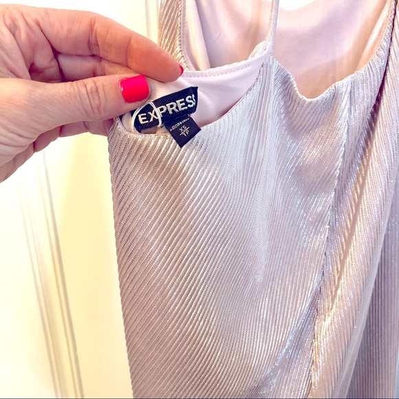 Beautiful shimmery light pink Express top - Picture 7 of 7